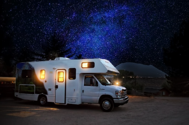 Rv Camper Night